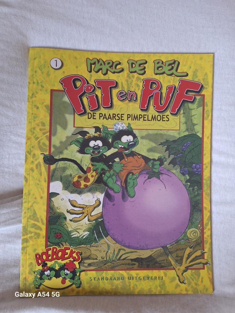 De Bel - De paarse pimpelmoes, Une BD, Enlèvement, Comme neuf, De Bel