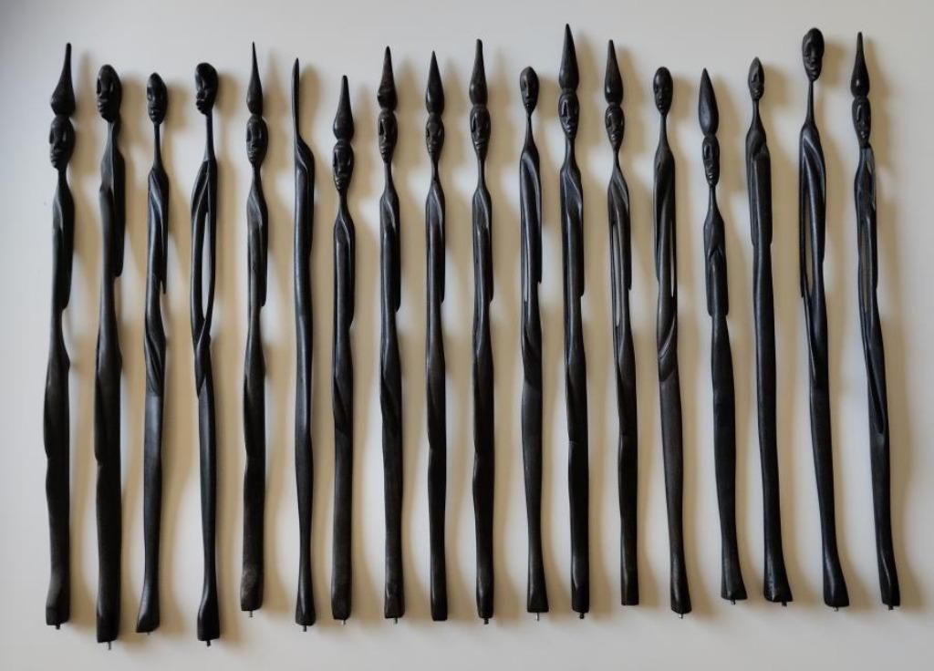 Ebbenhouten figuren, Antiek en Kunst, Ophalen