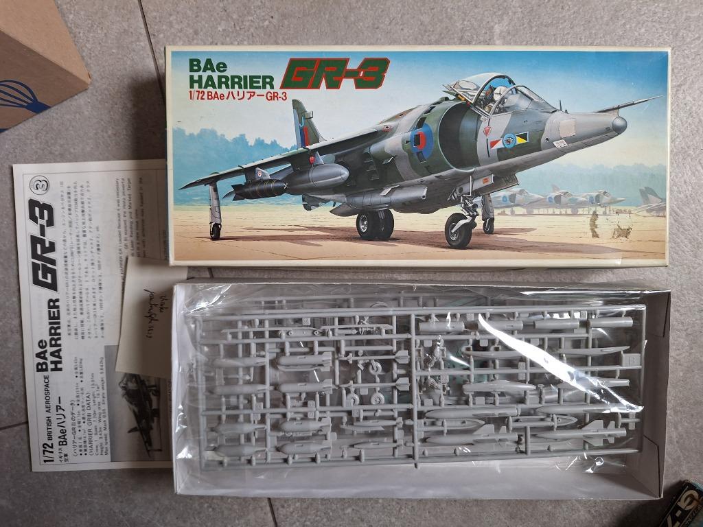 Fujimi BAe Harrier GR-3 Royal Air Force, Ophalen