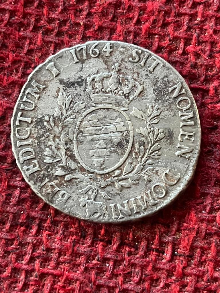 Antieke zilver munt Frankrijk 1764, Enlèvement, France, Argent