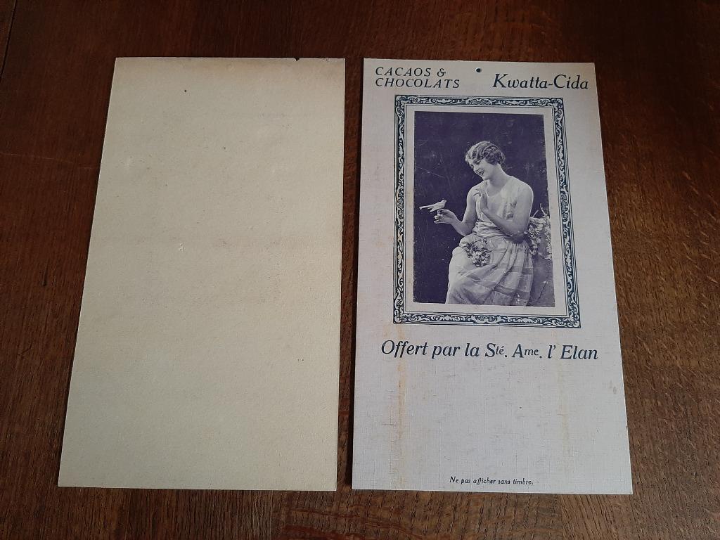 2 anciens calendriers (absents). Carton de 19.05 x 34.05, Enlèvement ou Envoi, Utilisé