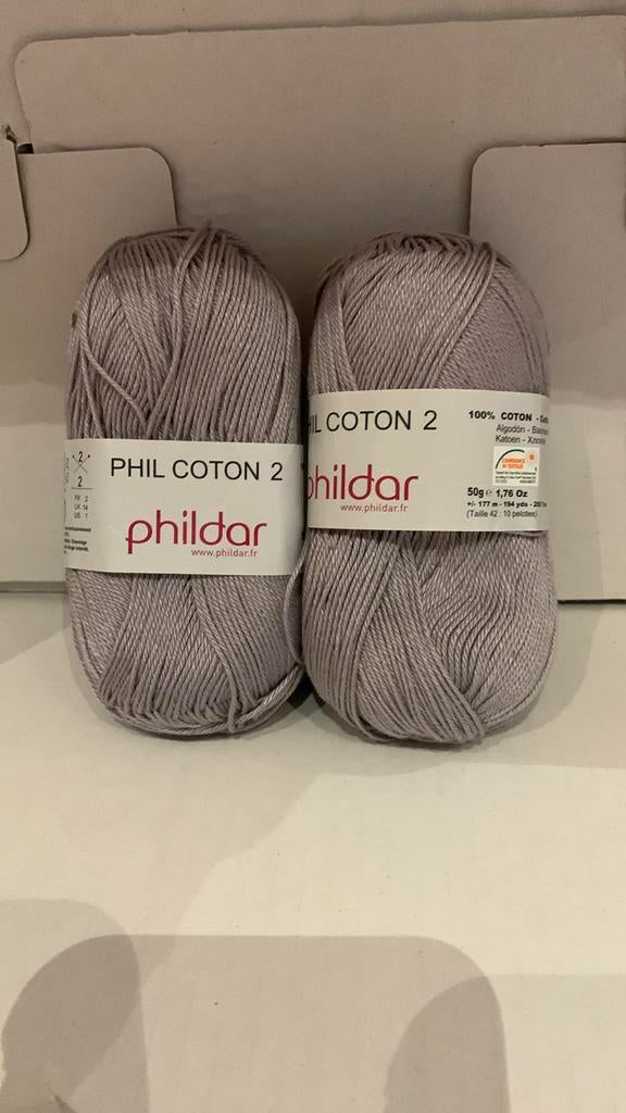 Breiwol 2 nieuwe bollen van ieder 50 gr. Silver kleur. €5tot, Enlèvement ou Envoi, Neuf