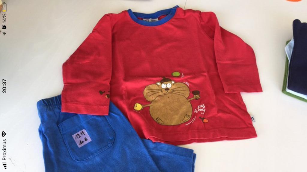 Pyjama Woody 12m, Nacht- of Onderkleding, Gebruikt, Ophalen of Verzenden, Jongetje