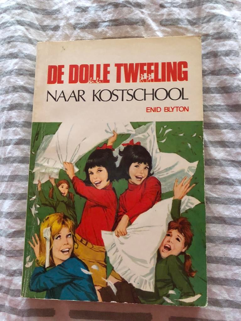 De dolle tweeling: naar de kostschool - Enid Blyton, Ophalen of Verzenden, Gelezen