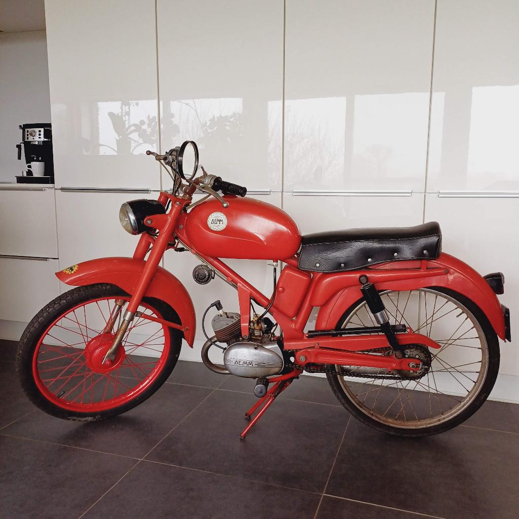 1960 DEMM Dick Dick 2-takt 49 cm³ motorfiets, 49 cc, Toermotor, 11 kW of minder, 1 cilinder