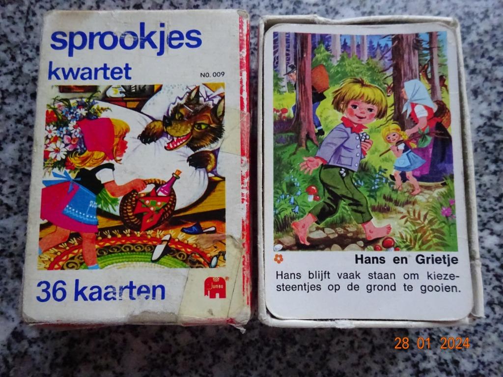 Vintage Sprookjes Kwartet van Jumbo uit de jaren 70*VOLLEDIG, Kinderen en Baby's, Speelgoed | Educatief en Creatief, Ophalen of Verzenden
