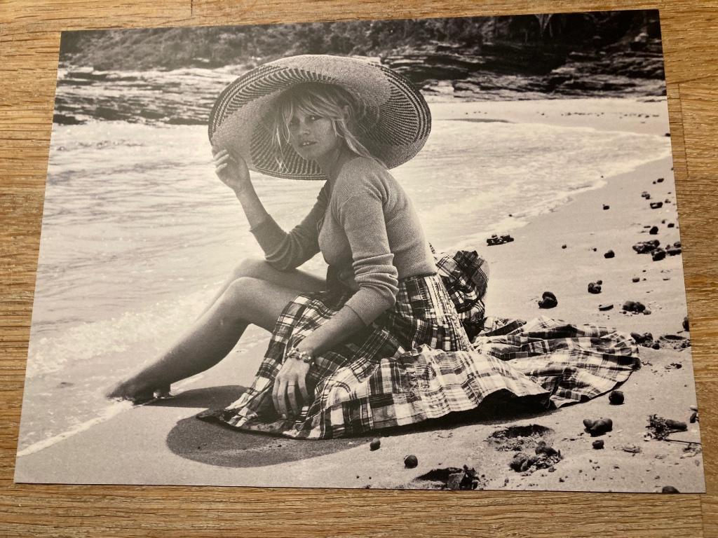 Postkaart Brigitte Bardot 18cm x 25 cm, Verzamelen, Ophalen of Verzenden, Nieuw, Film, Foto of Kaart