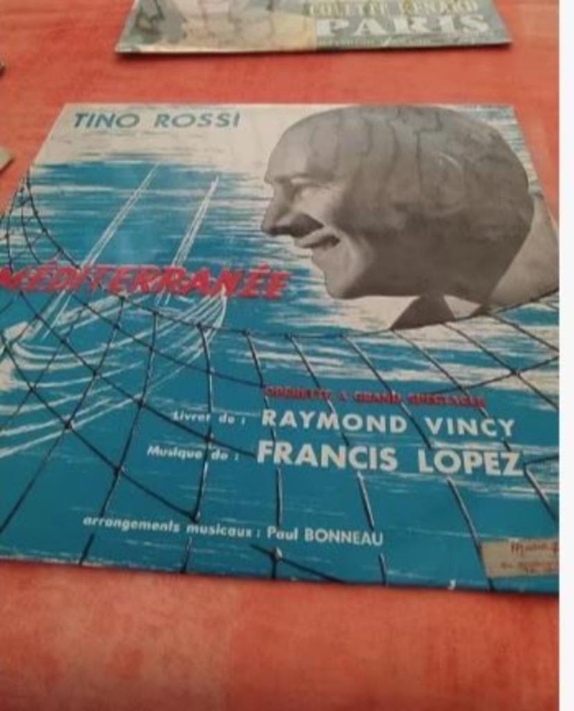 vinyle 33 tours Tino Rossi, Enlèvement, Avant 1960, Utilisé