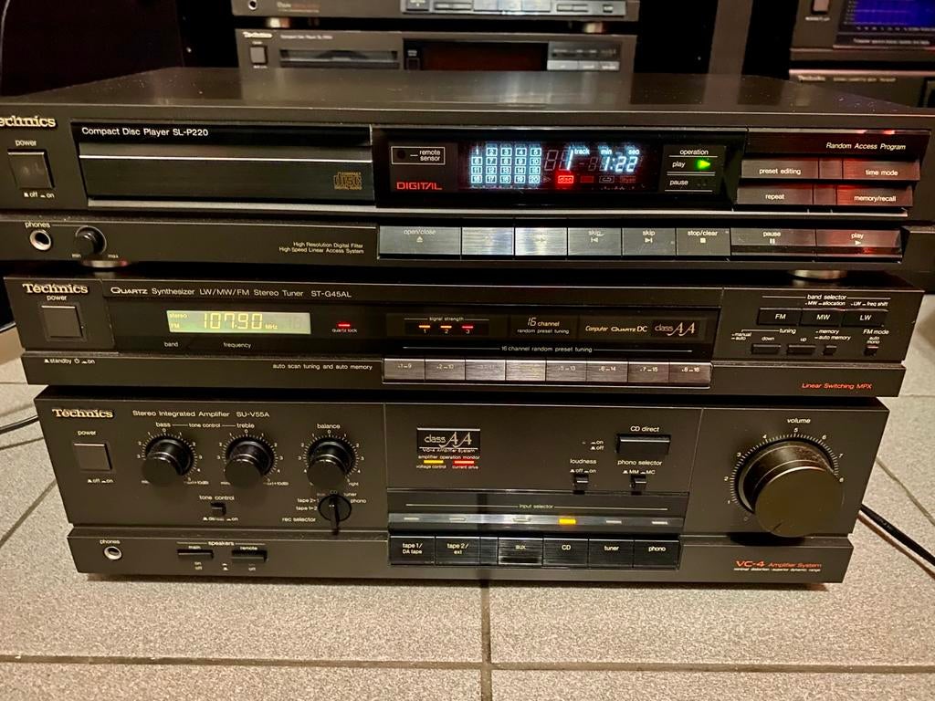 Technics SU-V55A Technics ST-G45AL Technics SL-P220, Autres marques, Enlèvement, Utilisé, Composants en vrac