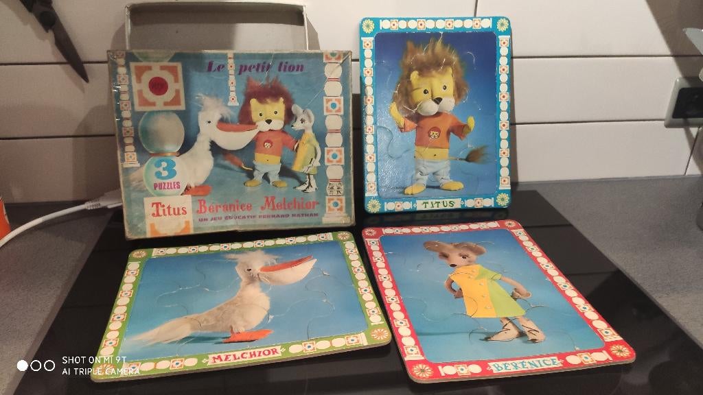 Puzzles vintage "Le Petit Lion", Enfants & Bébés, Jouets | Puzzles pour enfants, Utilisé, 2 à 4 ans, 10 à 50 pièces, Enlèvement ou Envoi