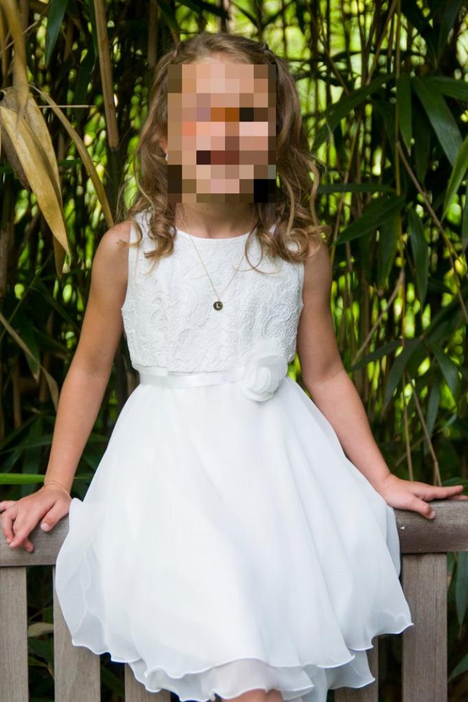 Communiekleedje met vestje maat 122, Robe ou Jupe, Enlèvement ou Envoi, Miss leod, Comme neuf