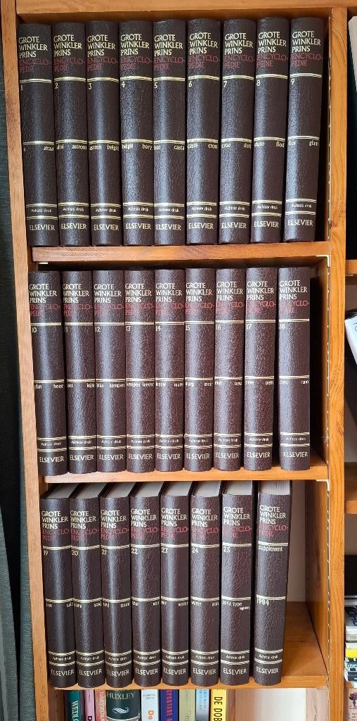 GROTE WINKLER PRINS Encyclopedie 25 delig Elsevier, Boeken, Encyclopedieën, Ophalen, Complete serie, Diverse auteurs, Zo goed als nieuw