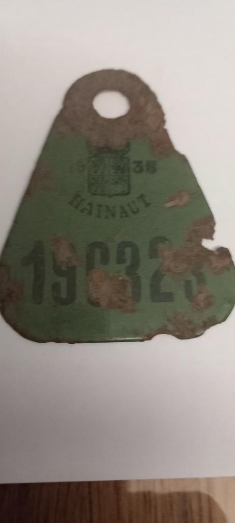 Ancienne plaque velo