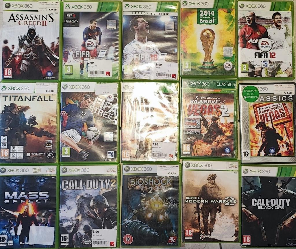 Xbox360 3€ per stuk of alles 30€, Enlèvement ou Envoi, Comme neuf