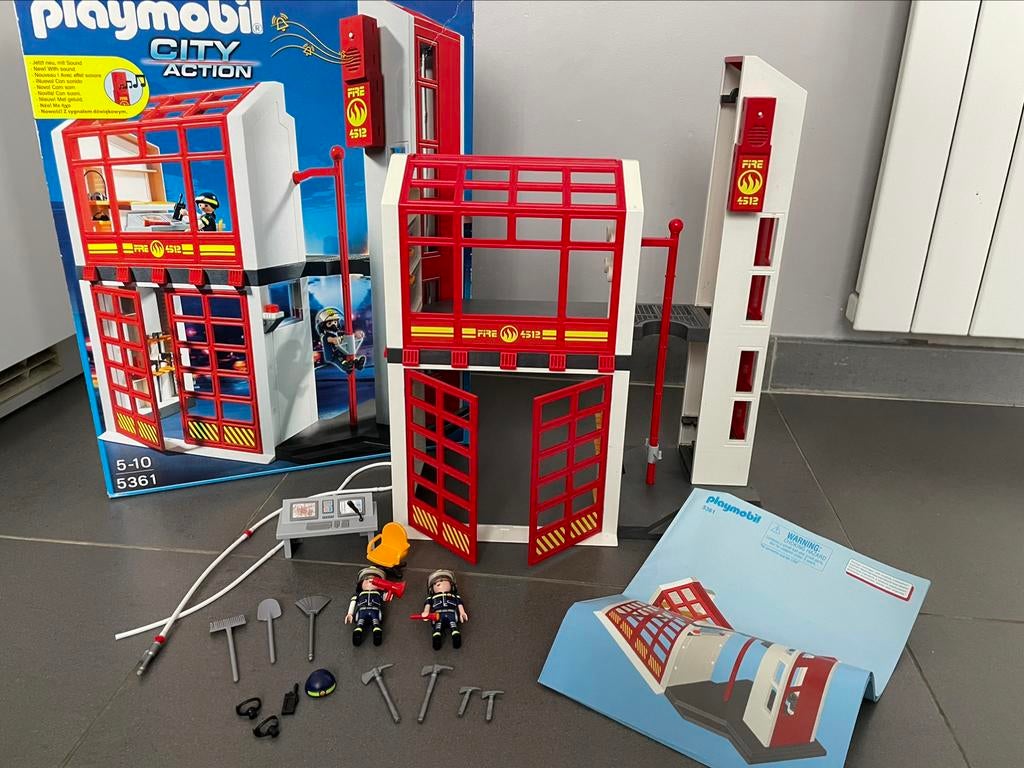 Brandweerkazerne playmobil, Ophalen of Verzenden, Zo goed als nieuw