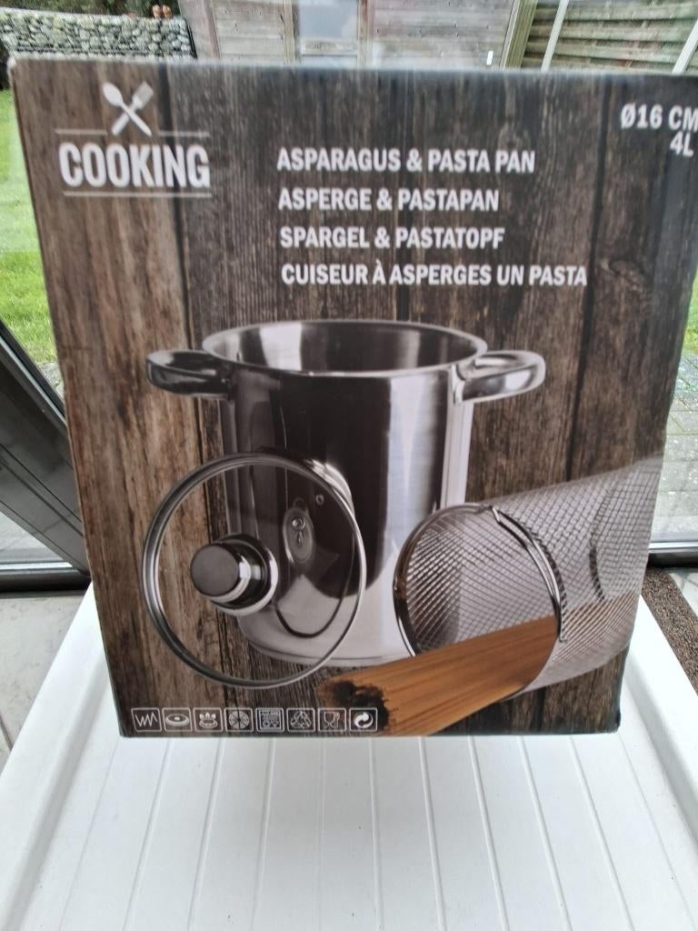 Cooking- asperge en pastapan, Enlèvement, Comme neuf, Inox, Casserole, Bidon ou Boîte