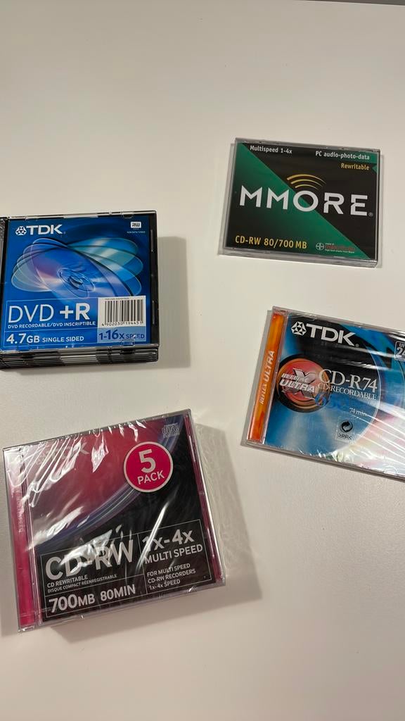 DVD-R, CD-RW, CD-R - 16 stuks., Enlèvement ou Envoi, Neuf, Cd