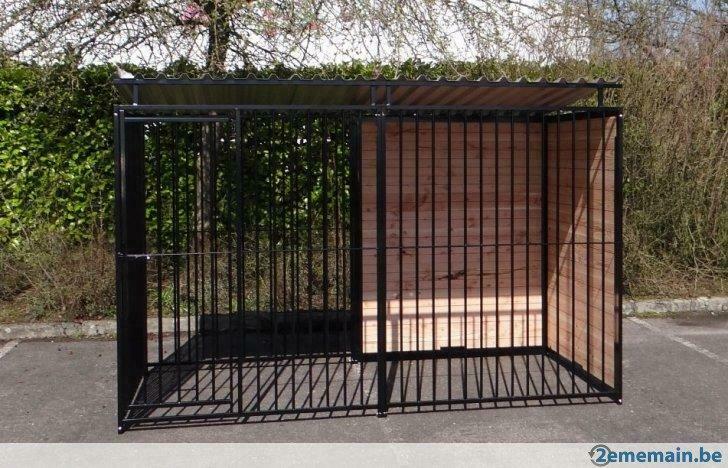 Chenil à barreaux + toit enclos chien parc chien chenil XXL, Envoi, Neuf