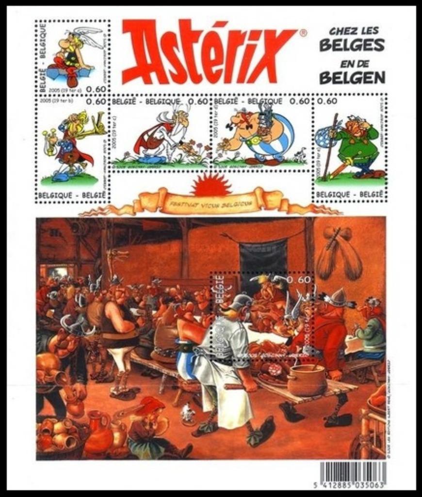 BL123 Timbres Astérix chez les Belges (Bande dessinée), Timbres & Monnaies, Timbres | Europe | Belgique, Envoi, Timbre-poste, Neuf