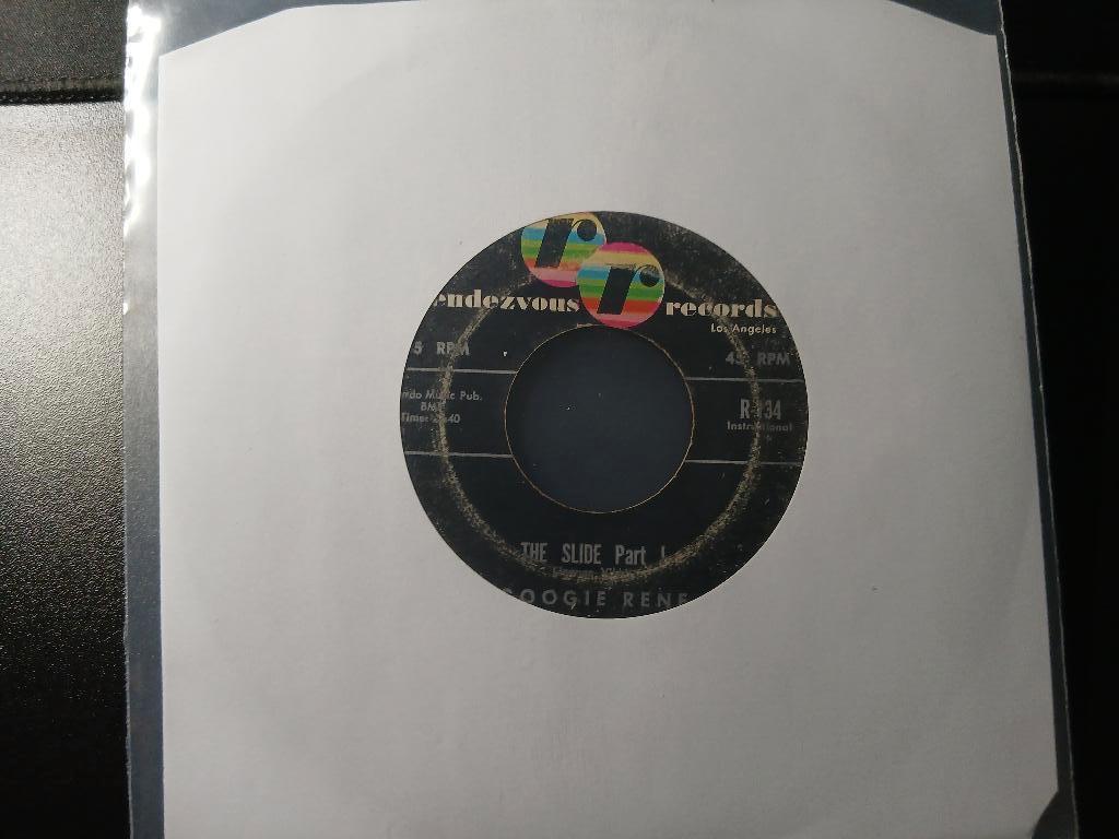Googie Rene - The Slide Part I & II - Popcorn "Jazz Groove", Enlèvement ou Envoi, Single, Utilisé, 7 pouces