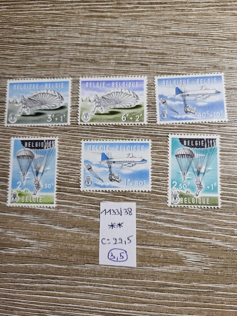 Belgie 1133/38 **, Enlèvement ou Envoi, Non oblitéré, Neuf