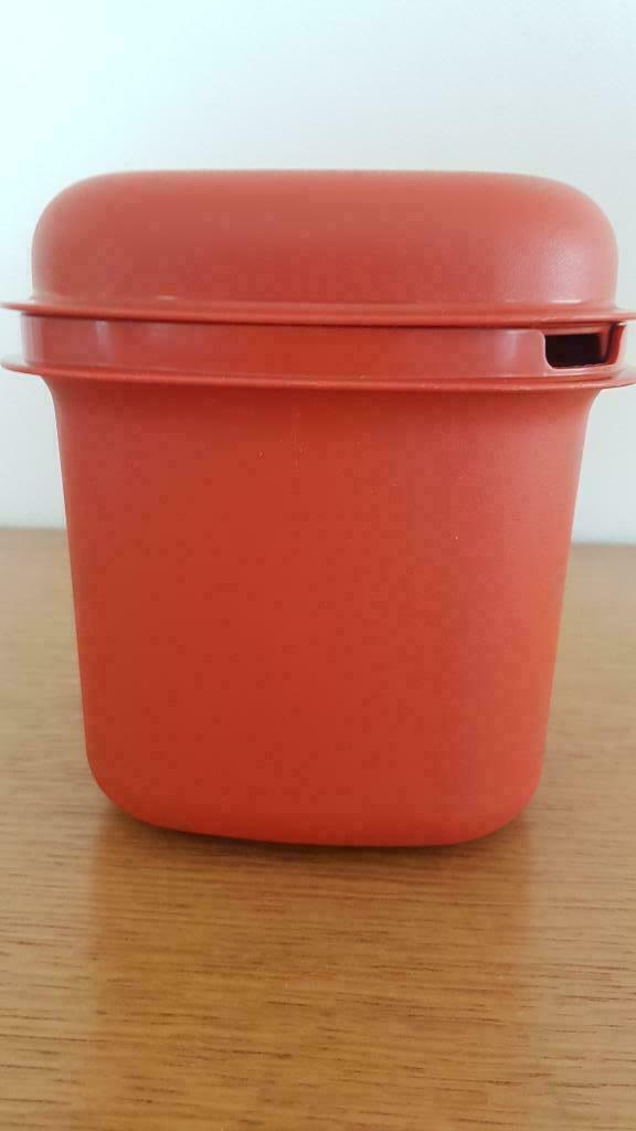 tupperware vierkante doos, Enlèvement, Utilisé, Orange, Récipient ou Bol