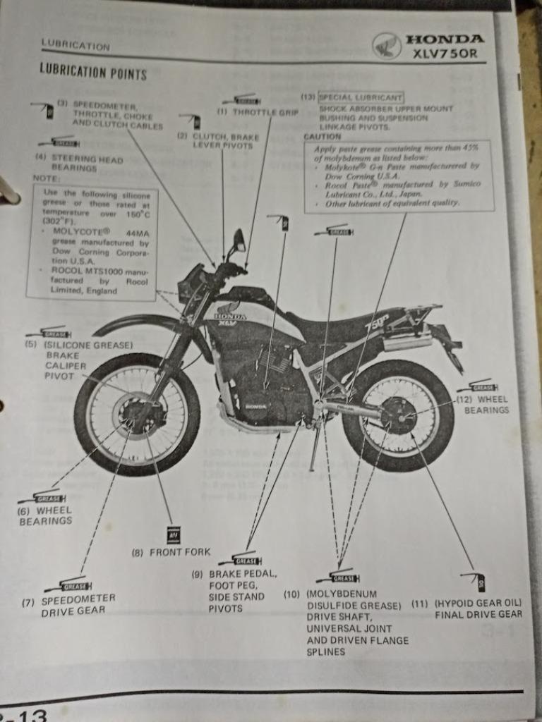 werkplaats boek Honda XLV 750 R, Ophalen, Zo goed als nieuw, Merk of Model