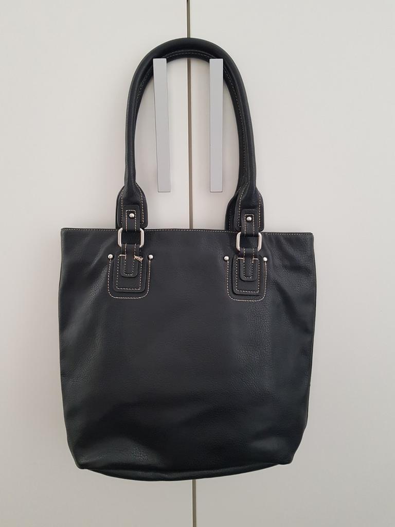 Sac à main/Caba en simili cuir, noir, comme neuf, Enlèvement ou Envoi, Comme neuf, Noir, Sac à main