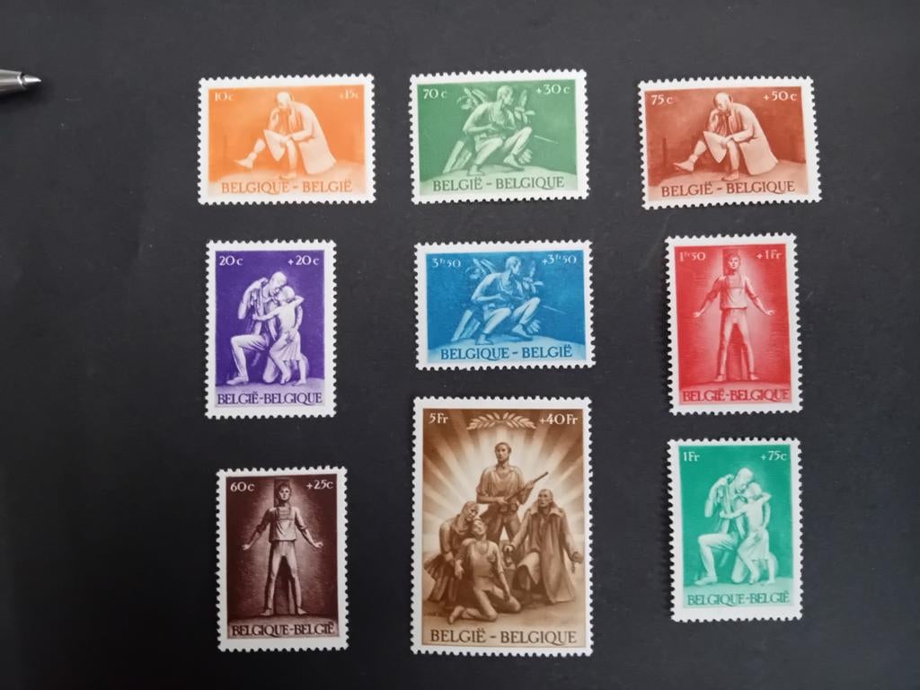 België postzegels nr 701/709** lot 27B, Ophalen of Verzenden