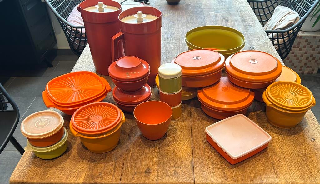 Vintage tupperware, Ophalen, Gebruikt, Oranje
