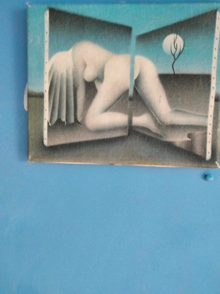 Klein uniek werkje 26 op 21 cm, Antiek en Kunst, Ophalen of Verzenden