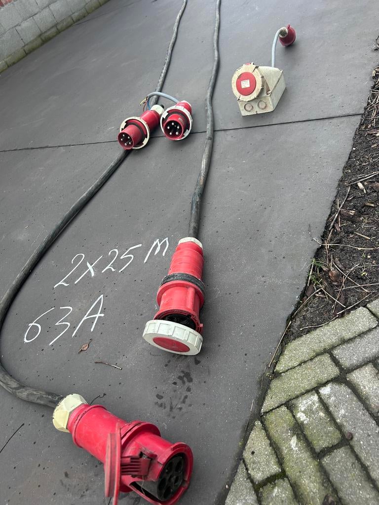 Verlengkabel 63A, Enlèvement, Utilisé