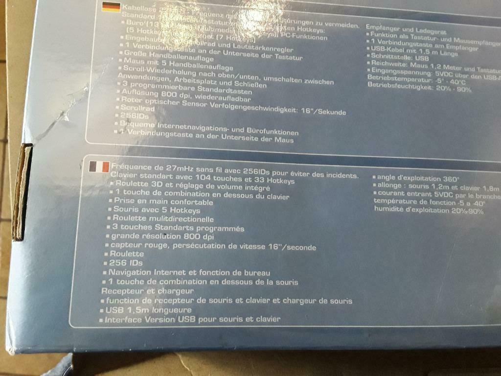 Clavier et souris pour ordi, Ophalen, Azerty, Nieuw