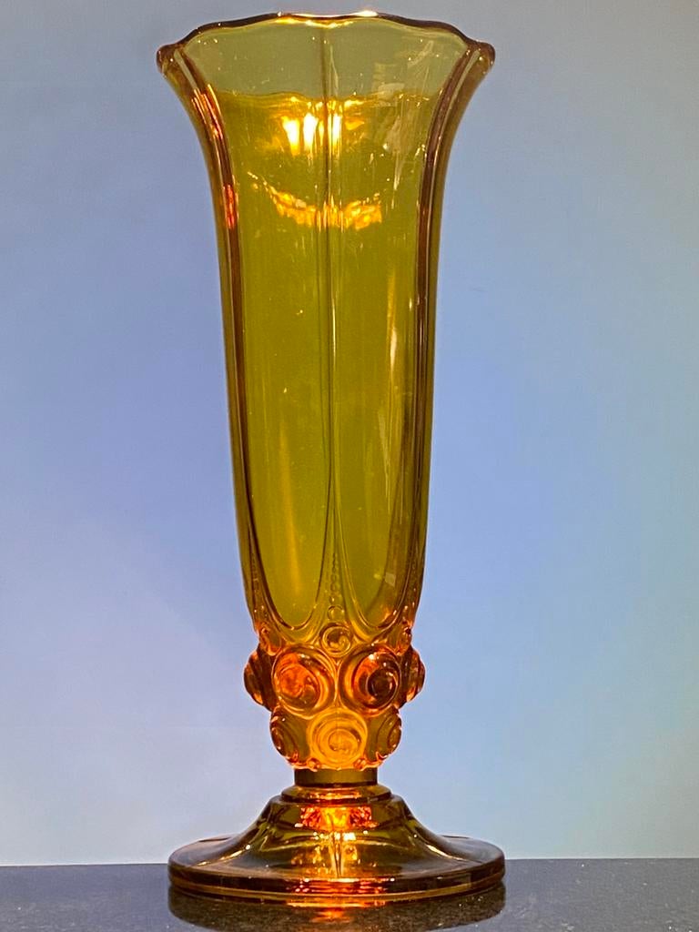 Magnifique vase Luxval de Val Saint Lambert., Enlèvement ou Envoi