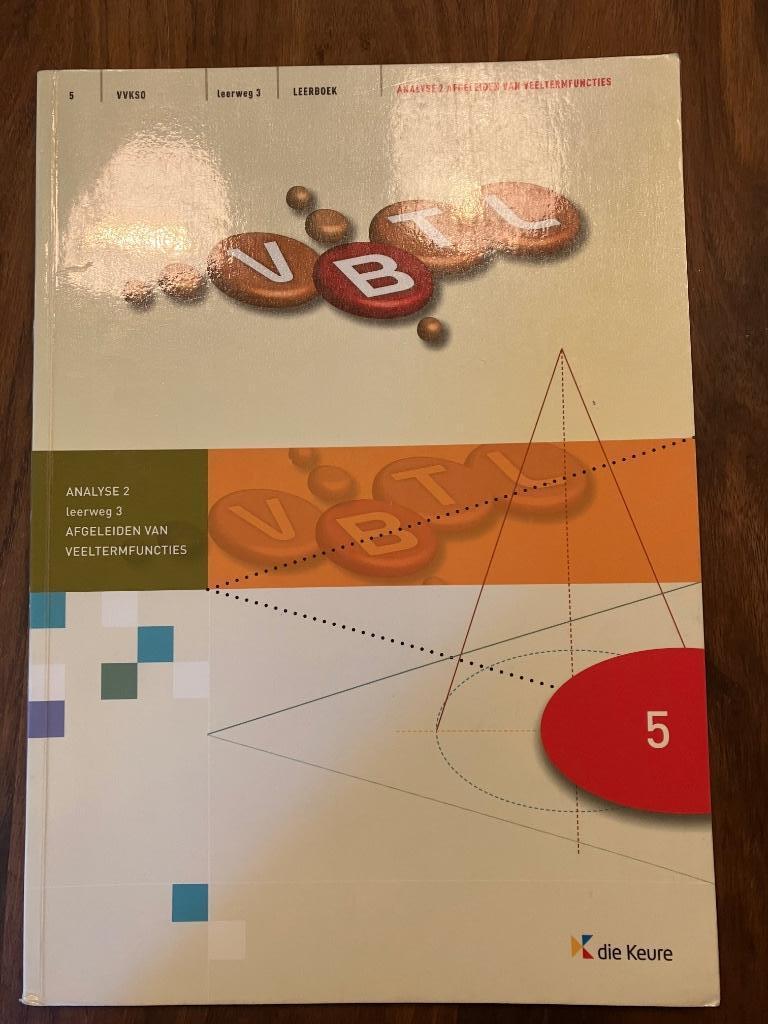 Wiskunde vbtl analyse 2 afgeleiden van veeltermfuncties, Die Keure, Enlèvement ou Envoi, Comme neuf, Secondaire