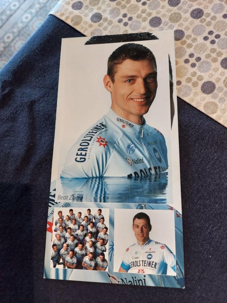Wielerkaart : Beat Zberg / Gerolsteiner, Verzamelen, Verzenden, Zo goed als nieuw, Poster, Plaatje of Sticker
