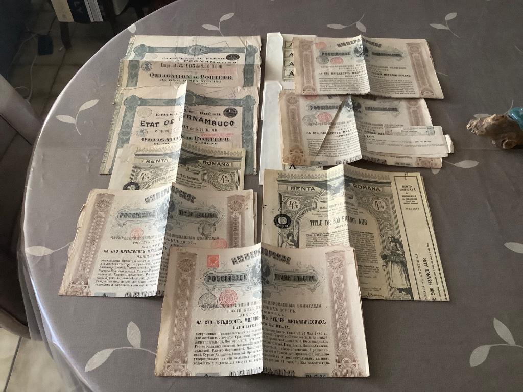 Aandelen, obligaties, Ophalen of Verzenden, Voor 1920