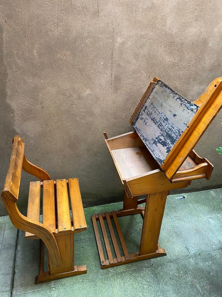 Bureau écolier vintage, Enlèvement, Utilisé