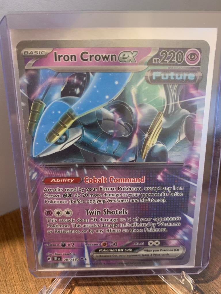 Pokemon iron crown ex temporal forces, Ophalen of Verzenden, Zo goed als nieuw