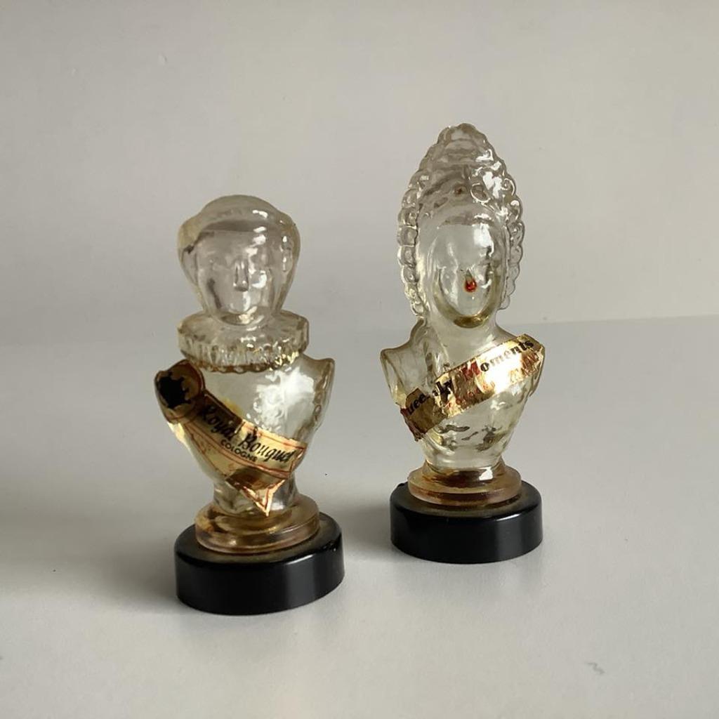 2 jolis vieux flacons de parfum, Enlèvement ou Envoi, Utilisé, Miniature