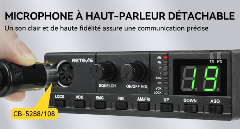 cb 40c am/fm 17w neuf, Enlèvement ou Envoi, Neuf, Émetteur et Récepteur