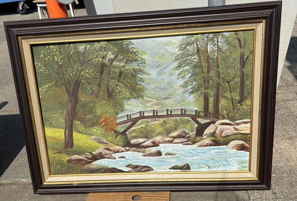 Schilderij natuur, Antiek en Kunst, Kunst | Schilderijen | Klassiek, Ophalen