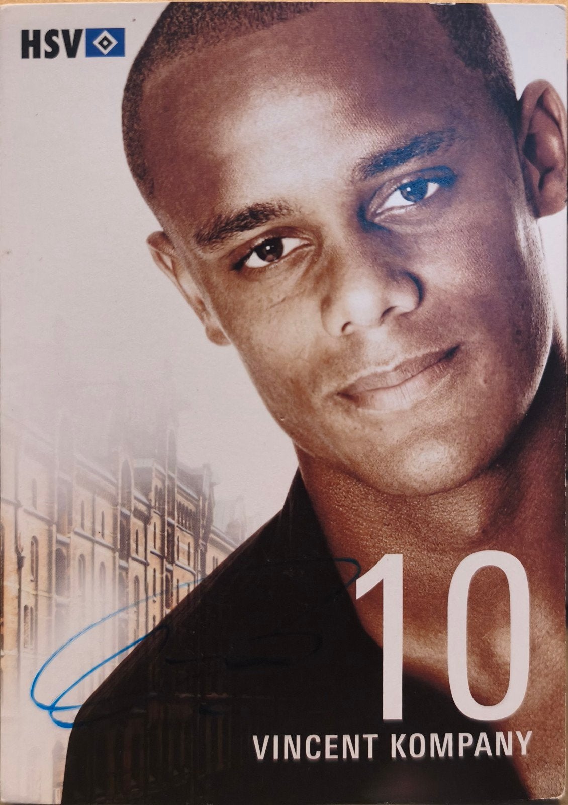 carte dédicacée Hambourg Vincent Kompany, Ophalen of Verzenden