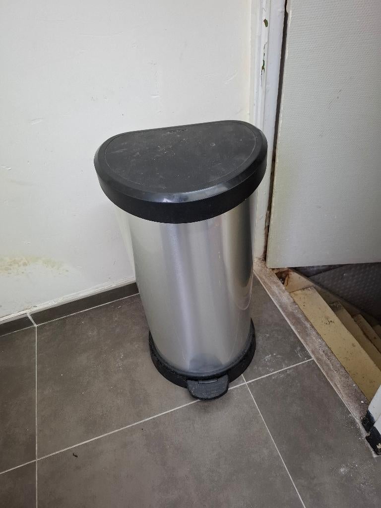 Vuilnisbak, Enlèvement, Utilisé, Inox, À pédale