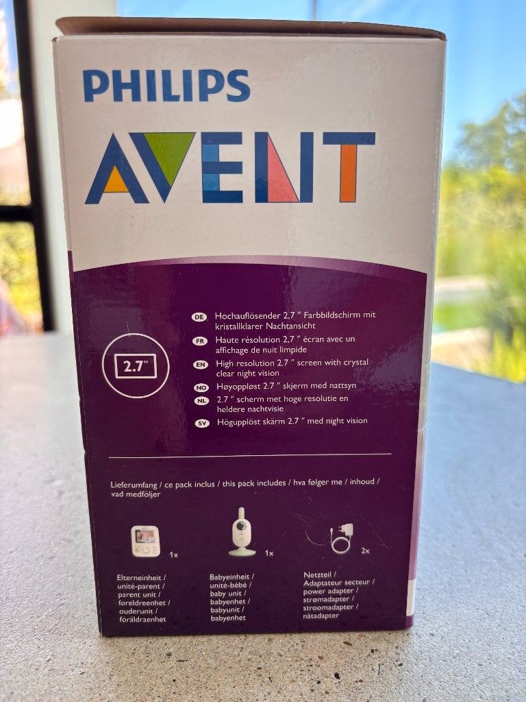 Beeld babyfoon Philips avent, Enfants & Bébés, Babyphones, Enlèvement, Utilisé, 250 mètres ou plus, Caméra