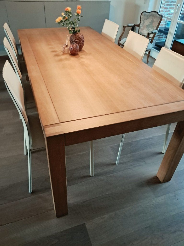 table à manger et chaises, Maison & Meubles, Comme neuf, Enlèvement, 50 à 100 cm, Chêne