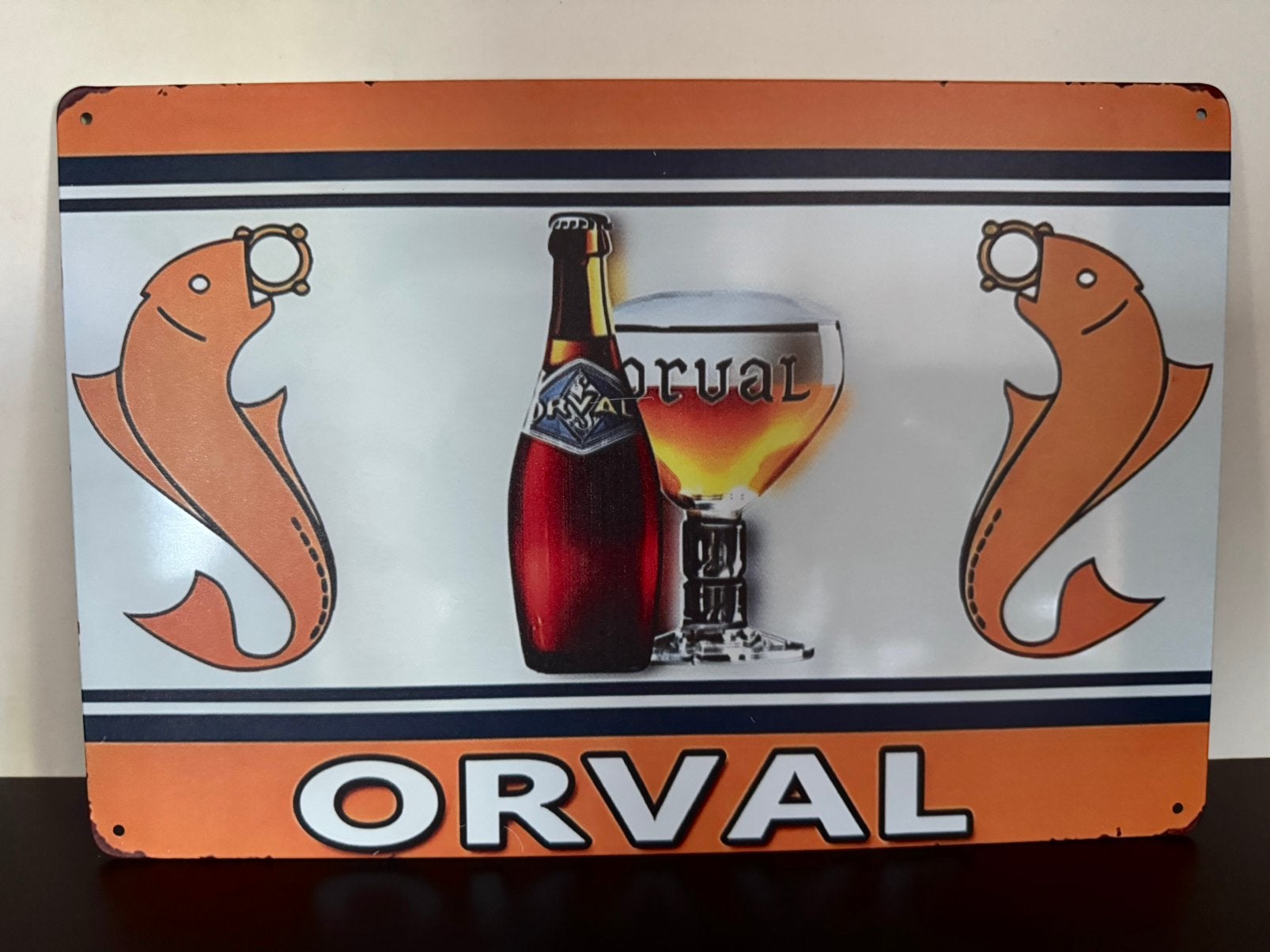 Panneau d'affichage en métal Orval, Collections, Enlèvement ou Envoi, Neuf, Panneau publicitaire