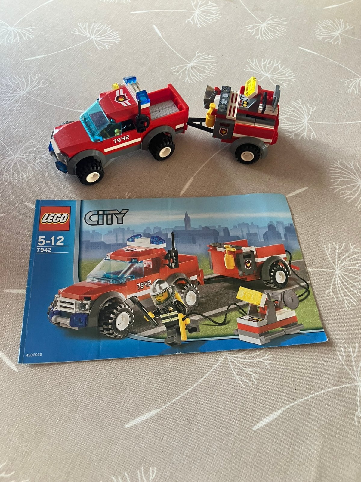 Lego city 7942 brandweer auto, Ophalen, Gebruikt, Lego, City