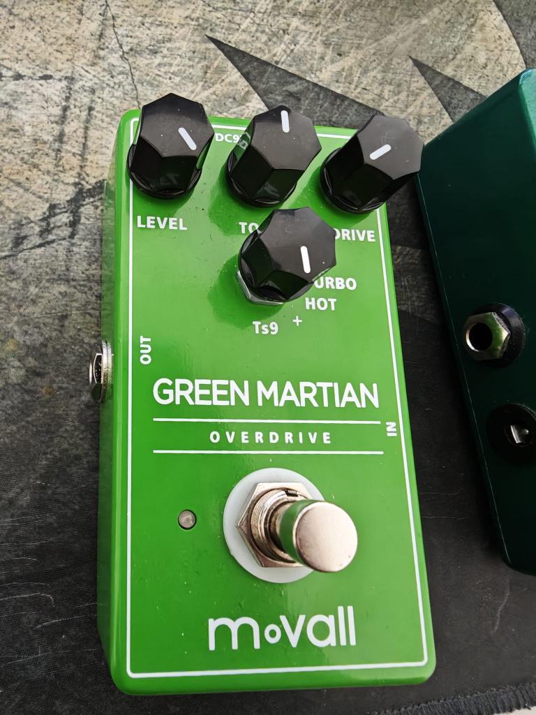 Movall Green Martian Overdrive  - Tube Screamer Tones, Muziek en Instrumenten, Ophalen, Distortion, Overdrive of Fuzz