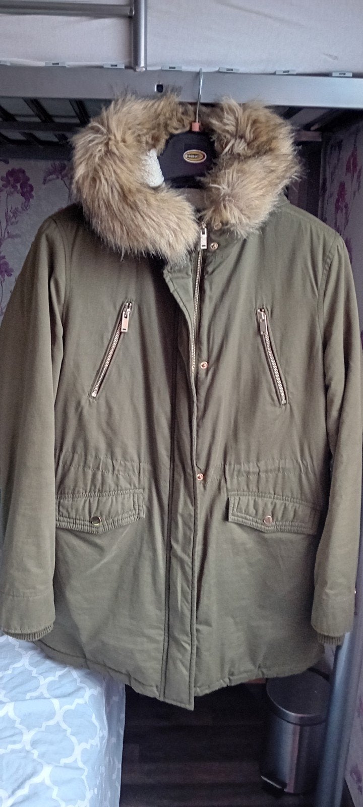 Kaki winterjas uit JBC in XL, Taille 46/48 (XL) ou plus grande, Autres couleurs, JBC, Enlèvement